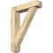 Ekena Millwork Traditional Craftsman Rough Sawn Bracket w/ Offset Brace, Douglas Fir, 6"W x 26"D x 34"H BKT0604X26X34TRA04RDF - alternate 1